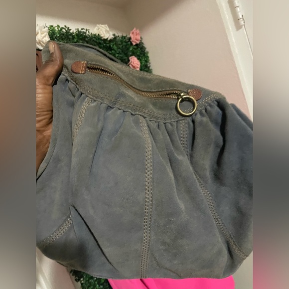 Vintage lucky brand suede leather hobo bag - Picture 4 of 9